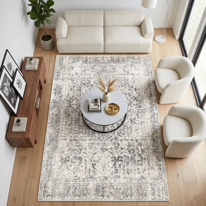 Conceptum Alfombra de Algodón 160 x 230 cm Crema y Visón Conceptum Alfombra de Algodón 160 x 230 cm Crema y Visón